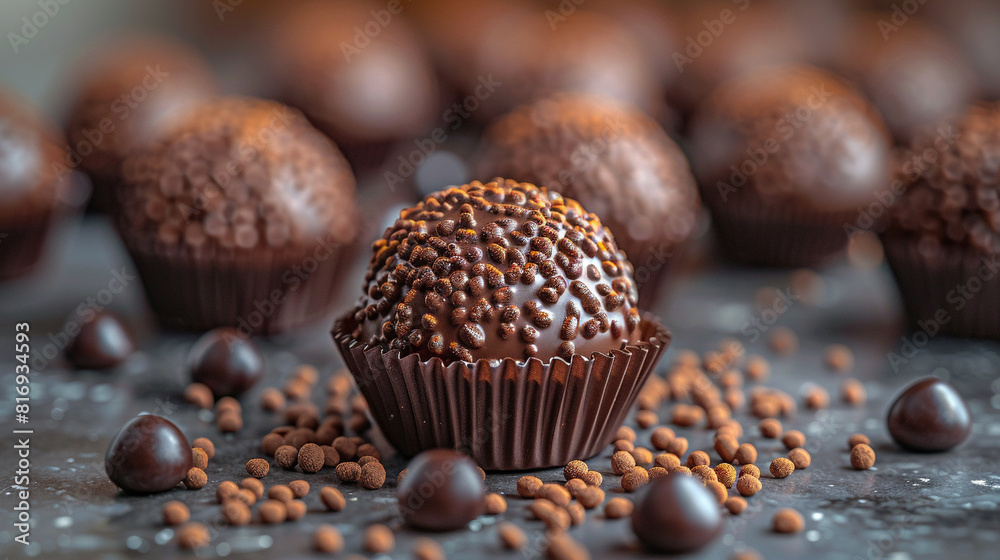 close up of chocolate truffles close up of chocolate truffles