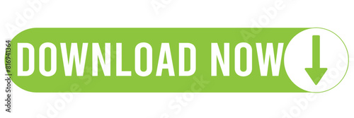 download button isolated on a white background