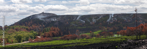 The Mont Saint-Michel de Brasparts two weeks of the arson photo