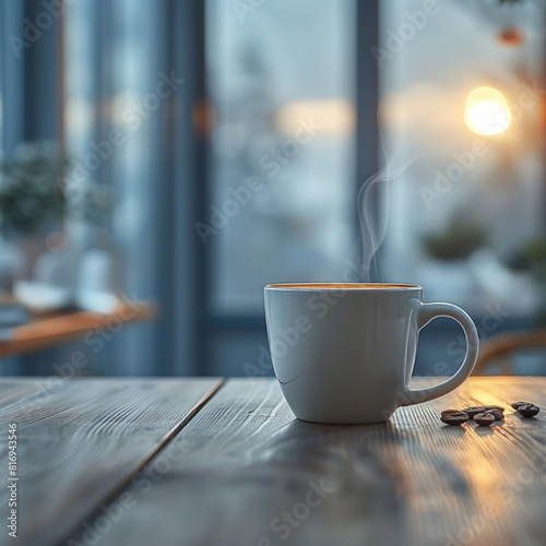 cup of coffee on table