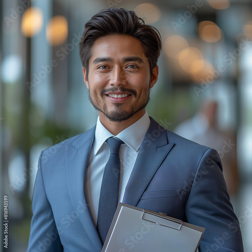 portrait of a smiling businessman