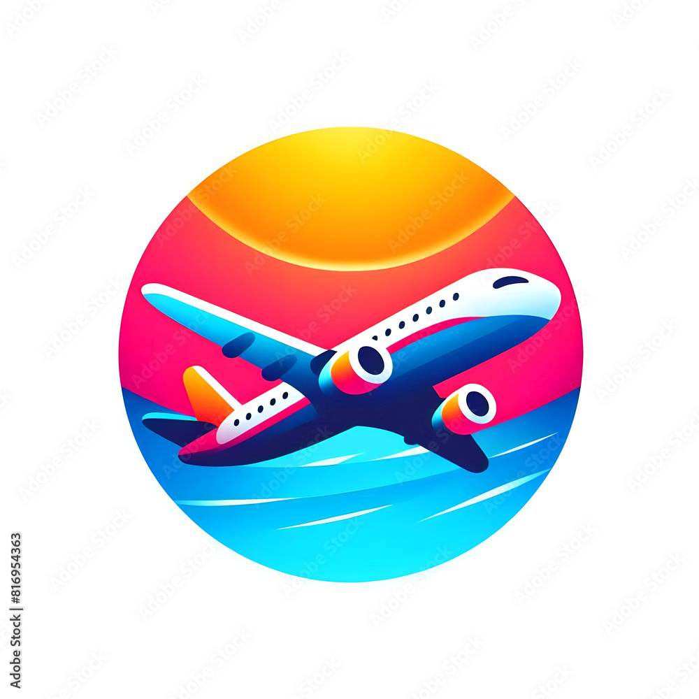 Naklejka premium Soaring Skies | A Modern Airplane Logo