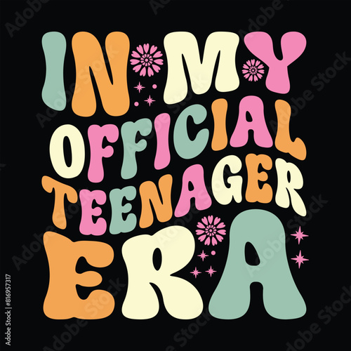 in my Official Teenager era t shirt design