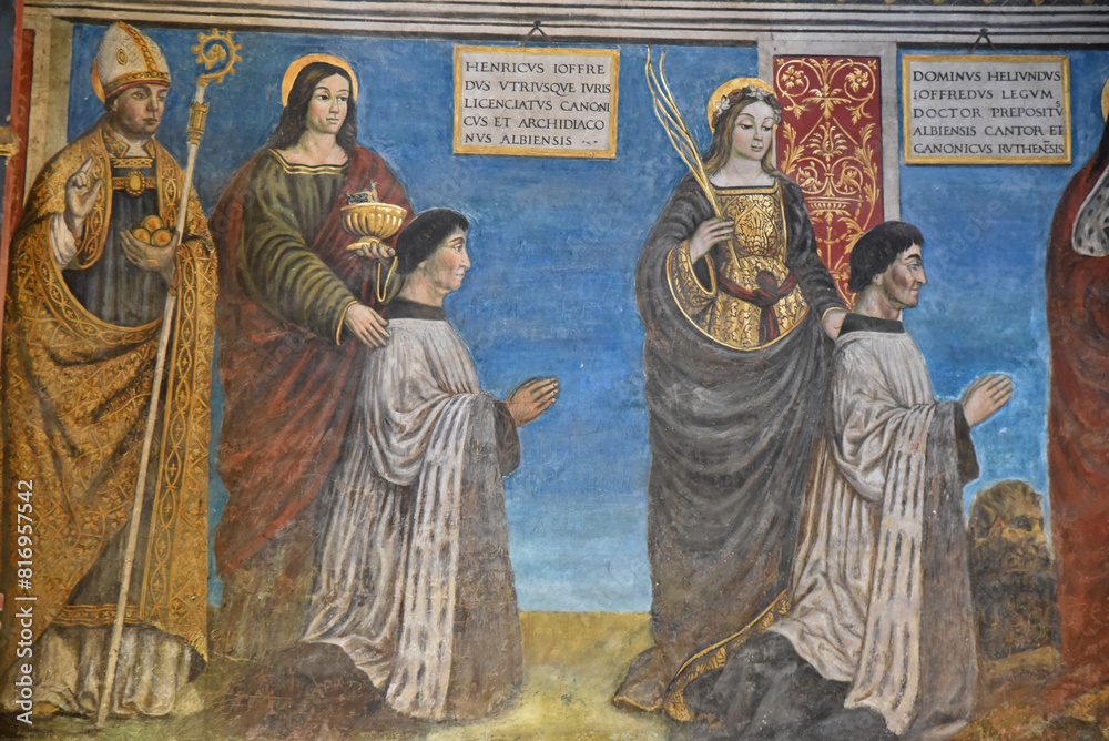 Fresque à la cathédrale d'Albi. France