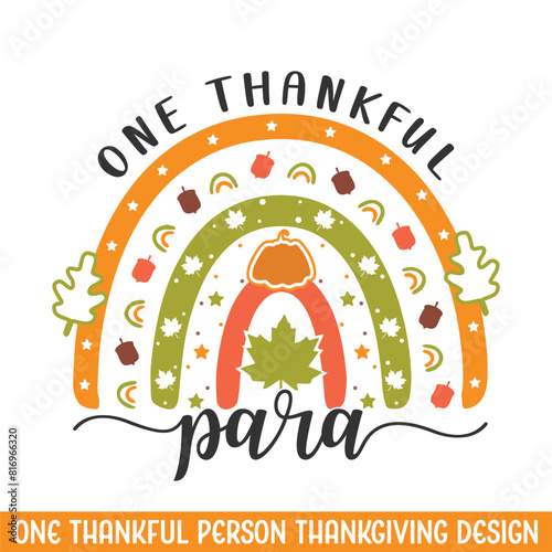 One thankful para thanksgiving design, thanksgiving svg designs, thankful turkey svg