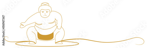line art sumo 