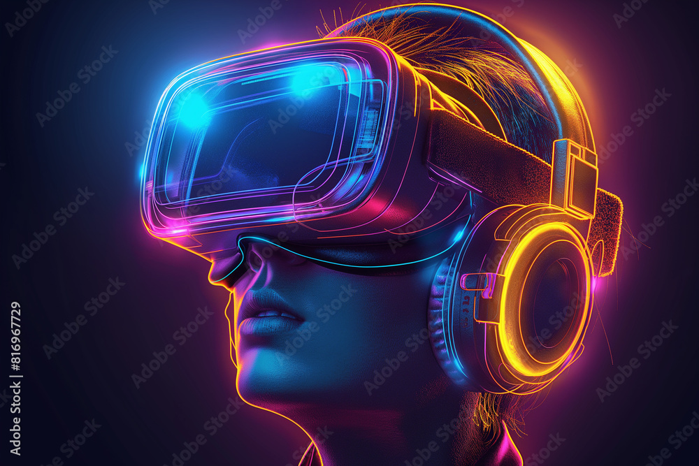 “Cybernetic Dreamscape: A Neon-Infused Virtual Reality Experience” “Cybernetic Dreamscape: A Neon-Infused Virtual Reality Experience”