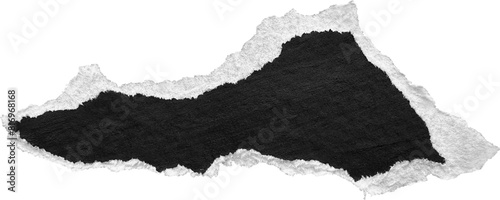 Wallpaper Mural Black & White Torn Paper Piece Torontodigital.ca