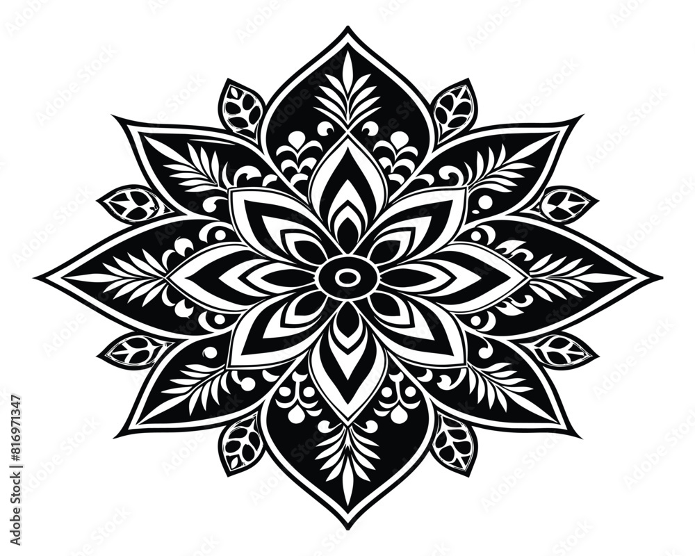 Mandala decorative ornament design vector