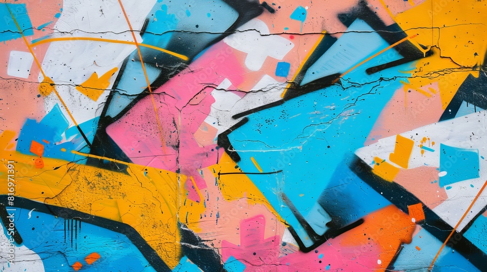 A graffiti wall concept background A graffiti wall concept background