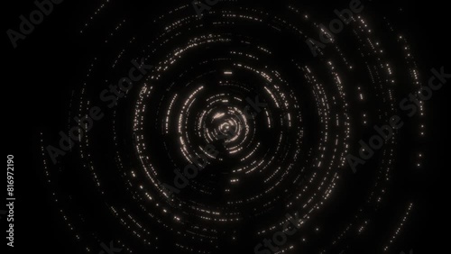 Digital Circular Rotation Background Animation [4K] (Golden)