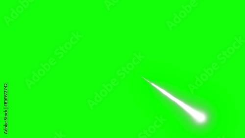 Falling stars on green screen animation. Imagination and fantasy. 
