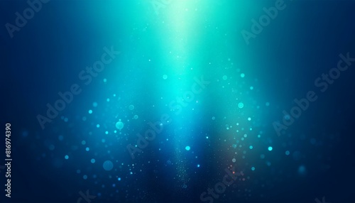 Abstract Blue Underwater Light Rays Background