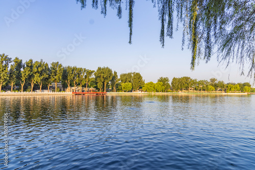 Summer landscape of Shichahai Park in Beijing photo