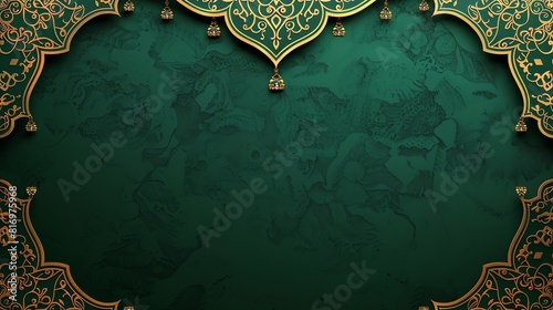 Iridescent eid al-adha backdrops with muslim visuals photo