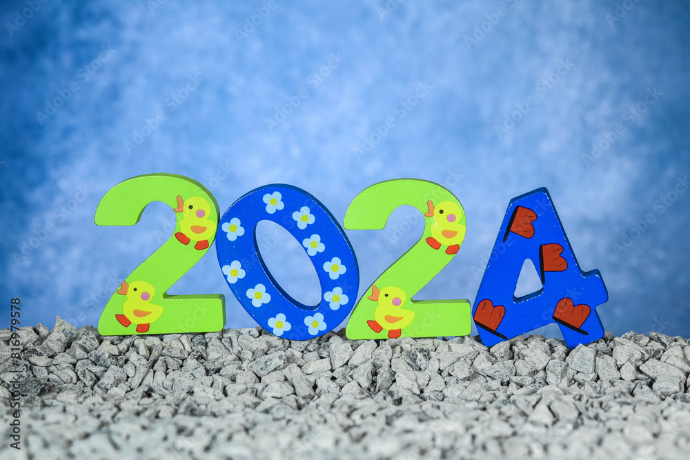 Obraz premium an année gravier construction 2024