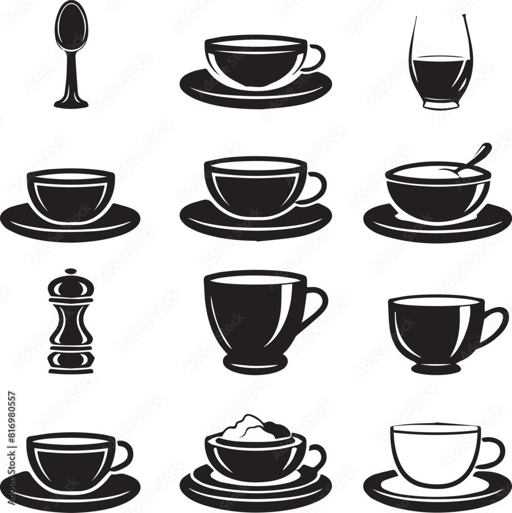 set of coffee cups set of coffee cups