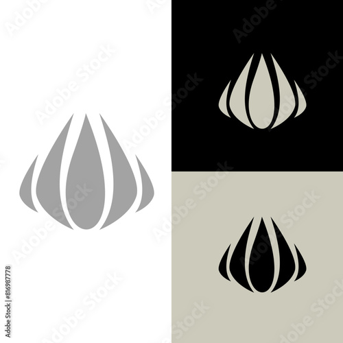 LOTUS FLOWER LEAF FLORAL LOGO TAMPLATE