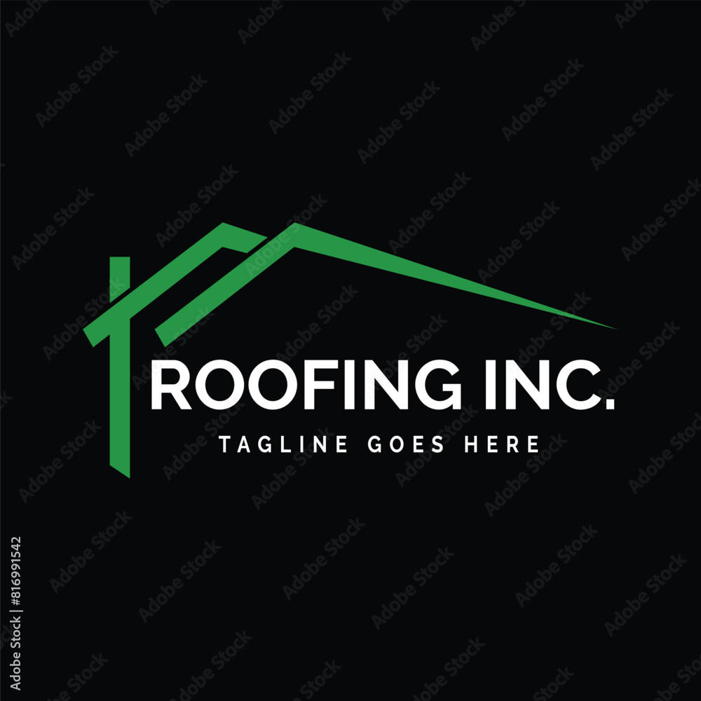 roofing logo design icon illustration roofing logo design icon illustration