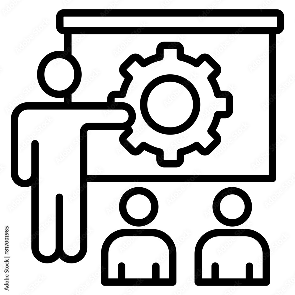 Training And Development Icon Element For Design