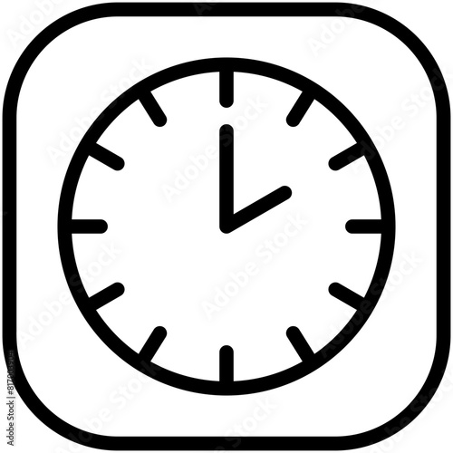 two hours line icon