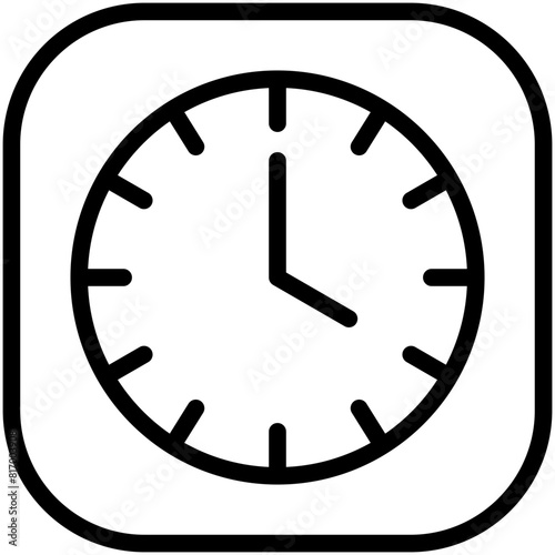 four hours line icon