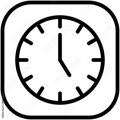 five hours line icon