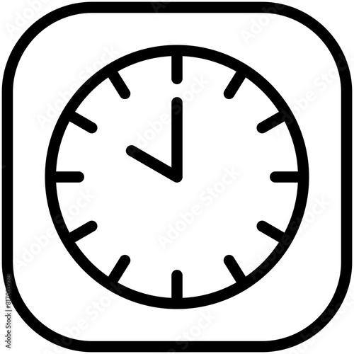 ten hours line icon