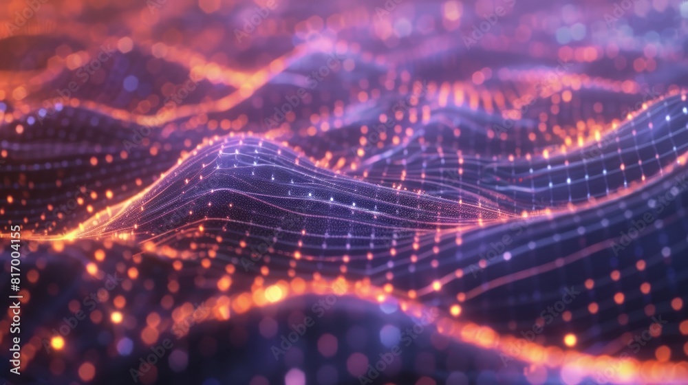 Abstract Dotted line Data technology background Abstract Dotted line Data technology background