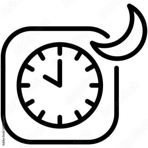 ten pm line icon