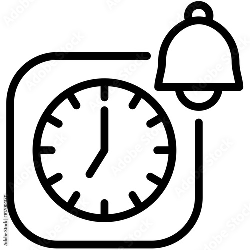 alarm line icon