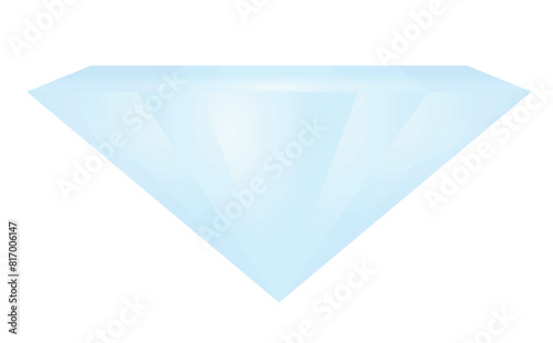 Blue diamond isolated. vector illustration