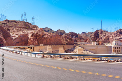 Hoover Dam on a Clear Bright Day
