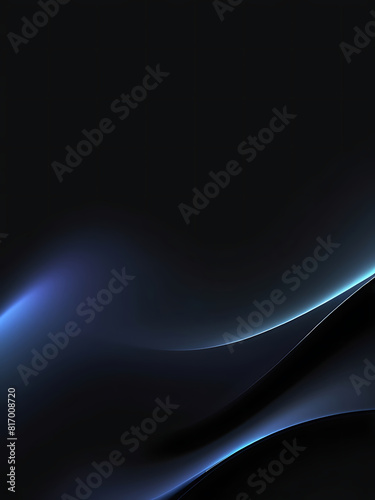 Abstract black gradient background modern luxury studio dark background texture wallpaper Empty black color studio room background, gradient, texture, abstract, blue background texture. ai