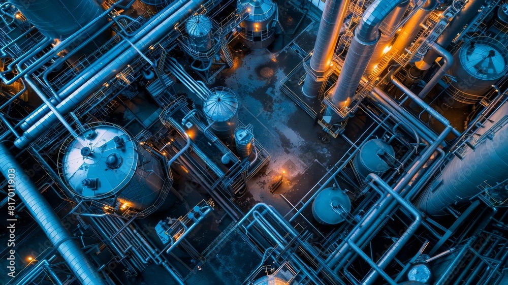 Production facility for enzyme top view, scaling up production of biocatalysts, industrial application of green technology, digital binary as object, Monochromatic Color Scheme Production facility for enzyme top view, scaling up production of biocatalysts, industrial application of green technology, digital binary as object, Monochromatic Color Scheme