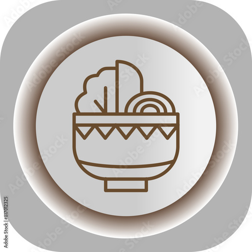 Dietary Food  Gradient Background Icon
