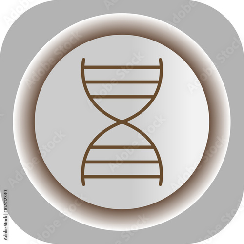 DNA  Gradient Background Icon