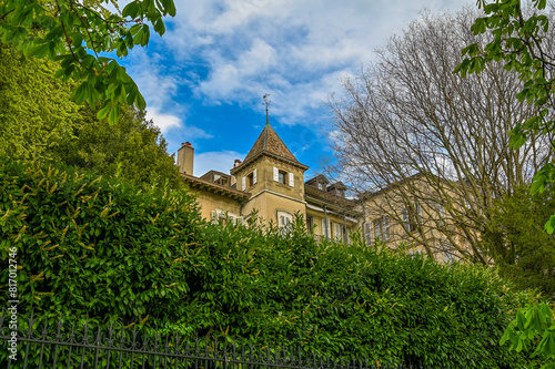 church in the village photo