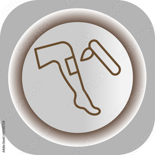 Depilation  Gradient Background Icon
