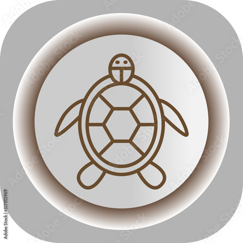Turtle  Gradient Background Icon