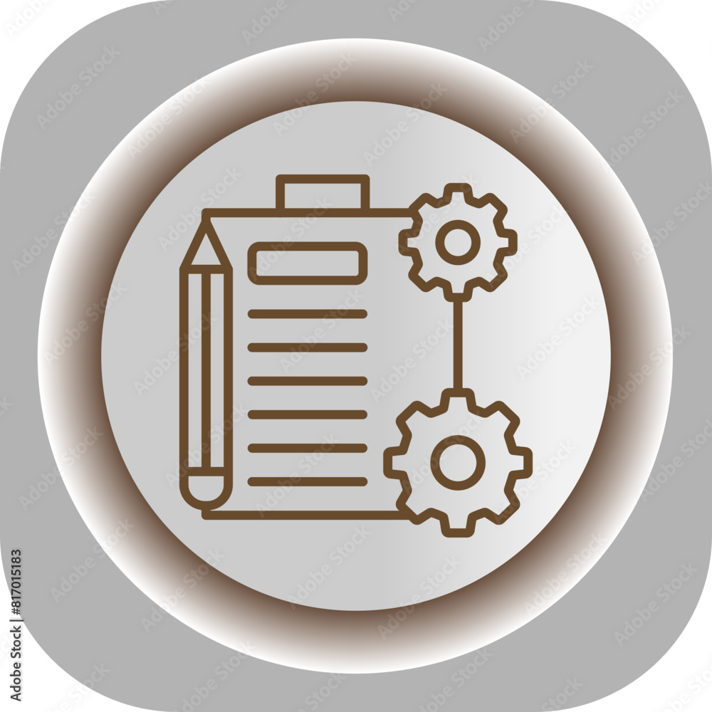 Work Plan Gradient Background Icon Work Plan Gradient Background Icon