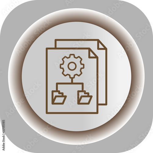 File Management  Gradient Background Icon