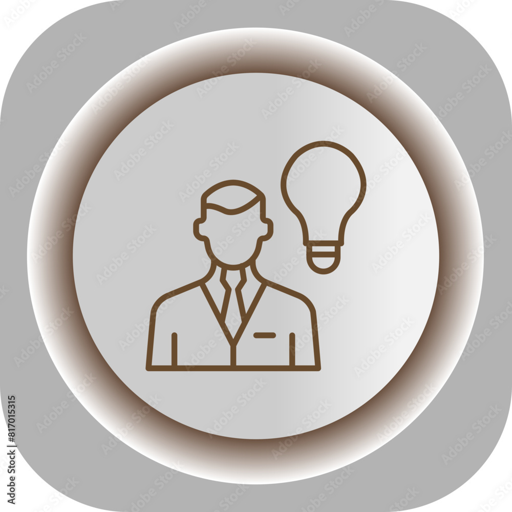 Creative Employee Gradient Background Icon Creative Employee Gradient Background Icon
