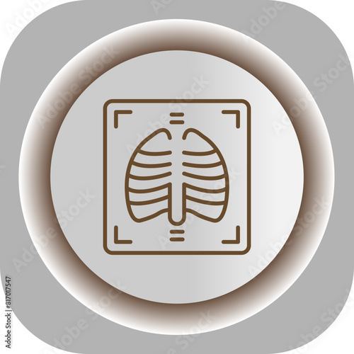 X Ray  Gradient Background Icon
