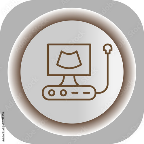 Ultrasound  Gradient Background Icon