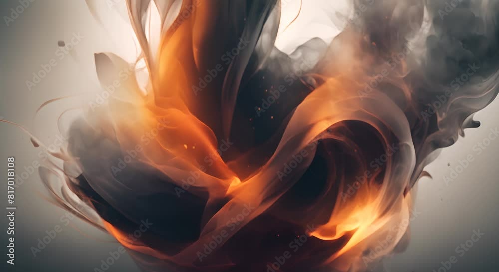 Abstract light and smoke intro title background Animation video footage motion graphic