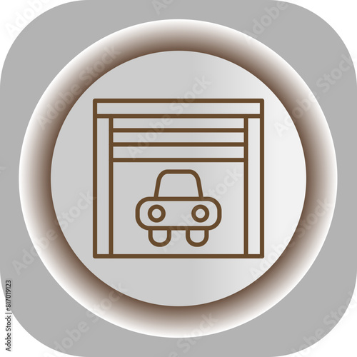 Garage  Gradient Background Icon