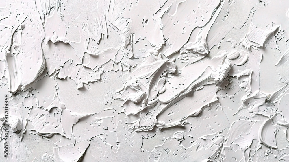 Rough white painted wall with visible plaster texture Rough white painted wall with visible plaster texture