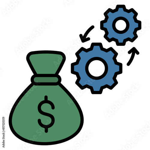 Operating Budget Icon Element For Design