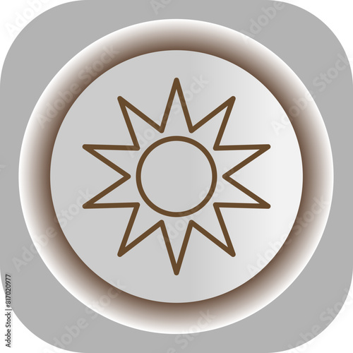 Sun  Gradient Background Icon